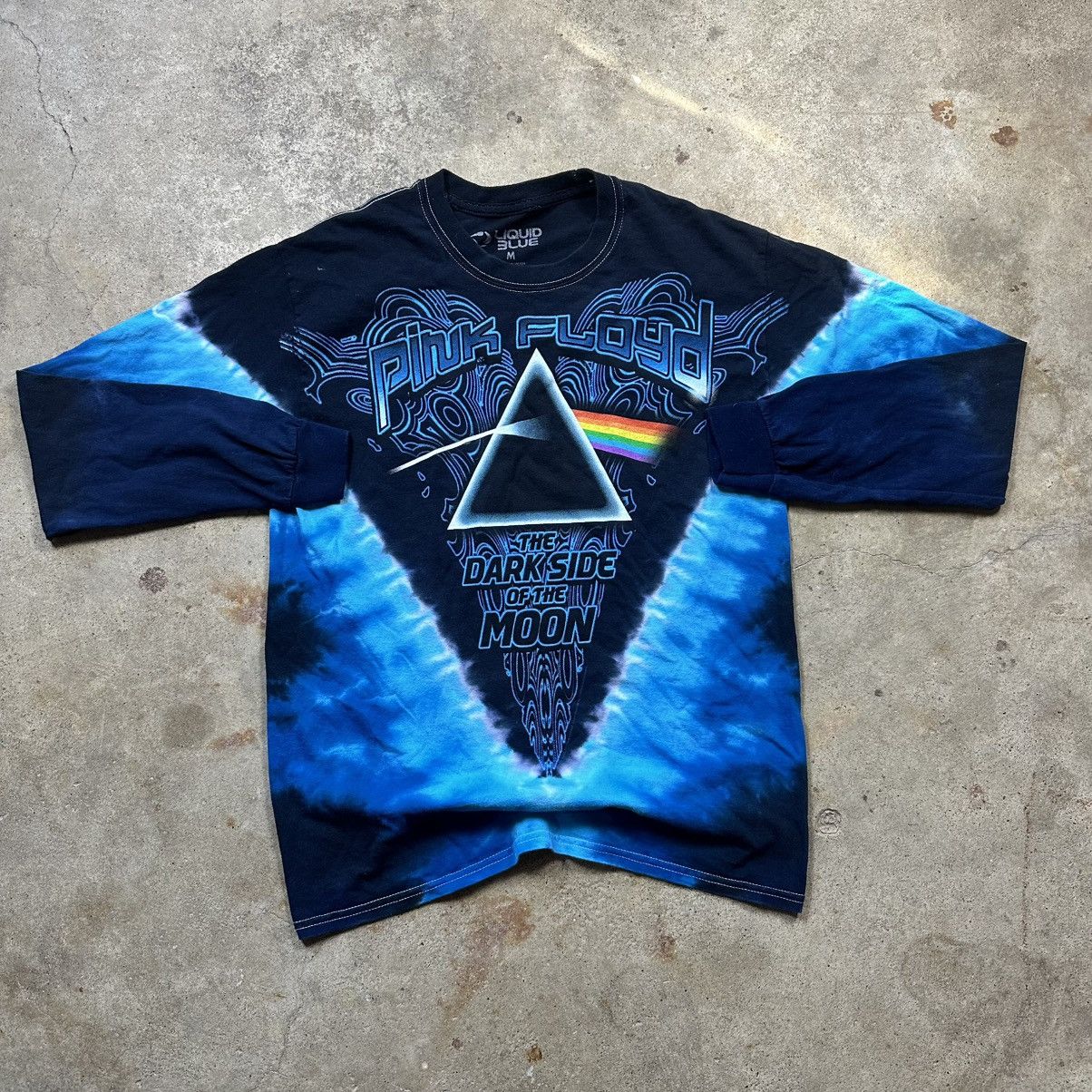 Liquid Blue 2012 Liquid Blue Tie-dye Pink Floyd Long Sleeve Shirt Size M Size US M / EU 48-50 / 2 - 1 Thumbnail