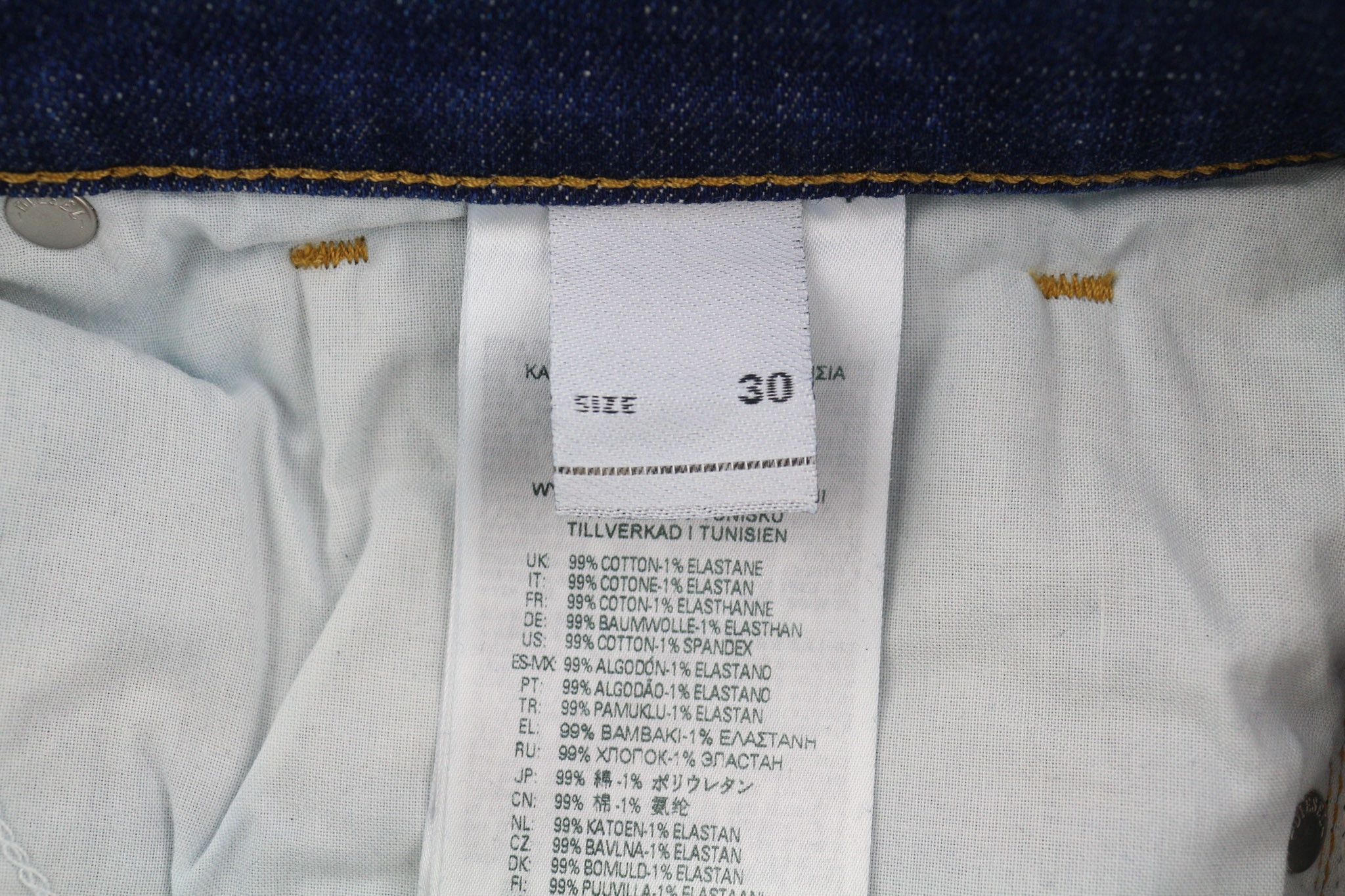 Diesel 2005 D-FINING 09C72 W30/L32 Tapered Blue 40469 Size US 30 / EU 46 - 9 Thumbnail