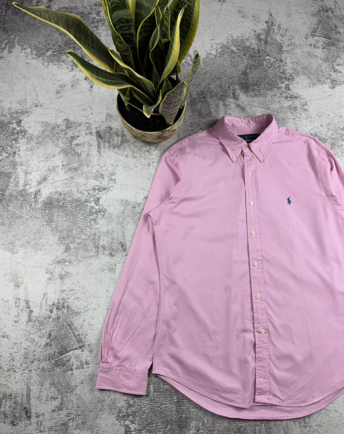 Polo Ralph Lauren Polo Ralph Lauren Rose Classic Blank Longsleeve Button Shirt Size US L / EU 52-54 / 3 - 2 Thumbnail