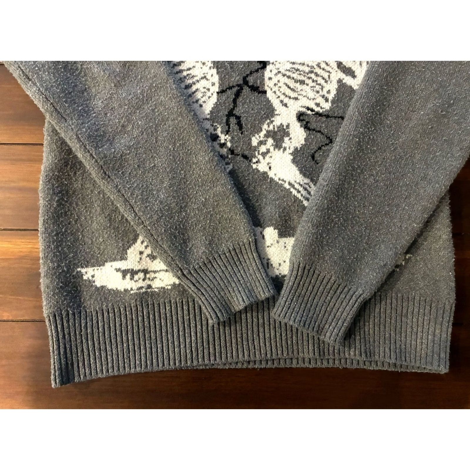 Praying RGSTR Sweater Skeletons Praying Women’s Gray Sweatshirt Size S / US 4 / IT 40 - 2 Thumbnail