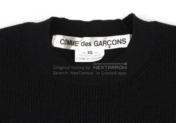 Comme des Garcons Comme Des Garcons Black Retro Torn Knit Top Size XS / US 0-2 / IT 36-38 - 4 Thumbnail