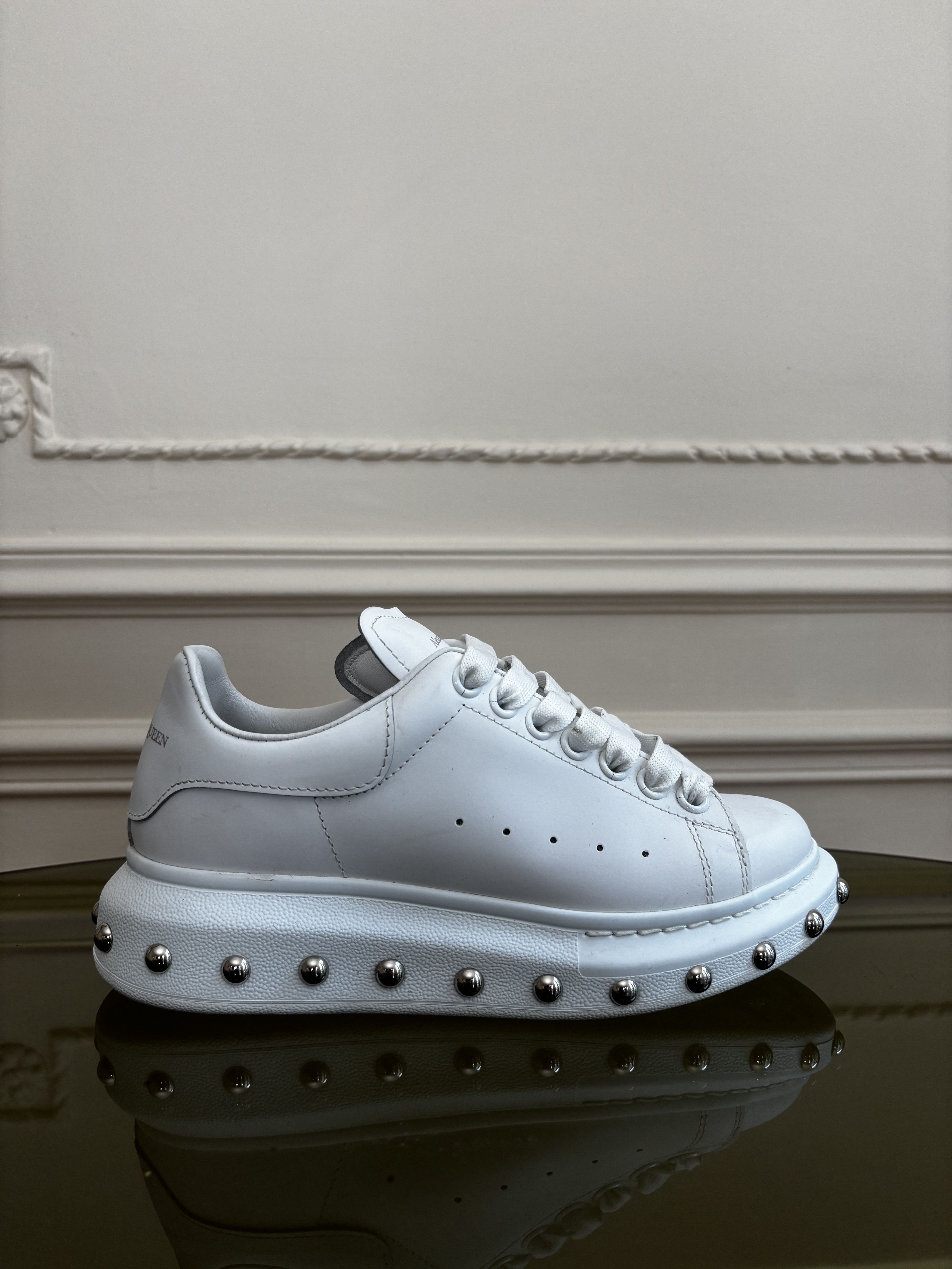 Alexander McQueen Alexander McQueen "Larry" - Studded Silver Sole - EU 36 Size US 6 / IT 36 - 2 Thumbnail