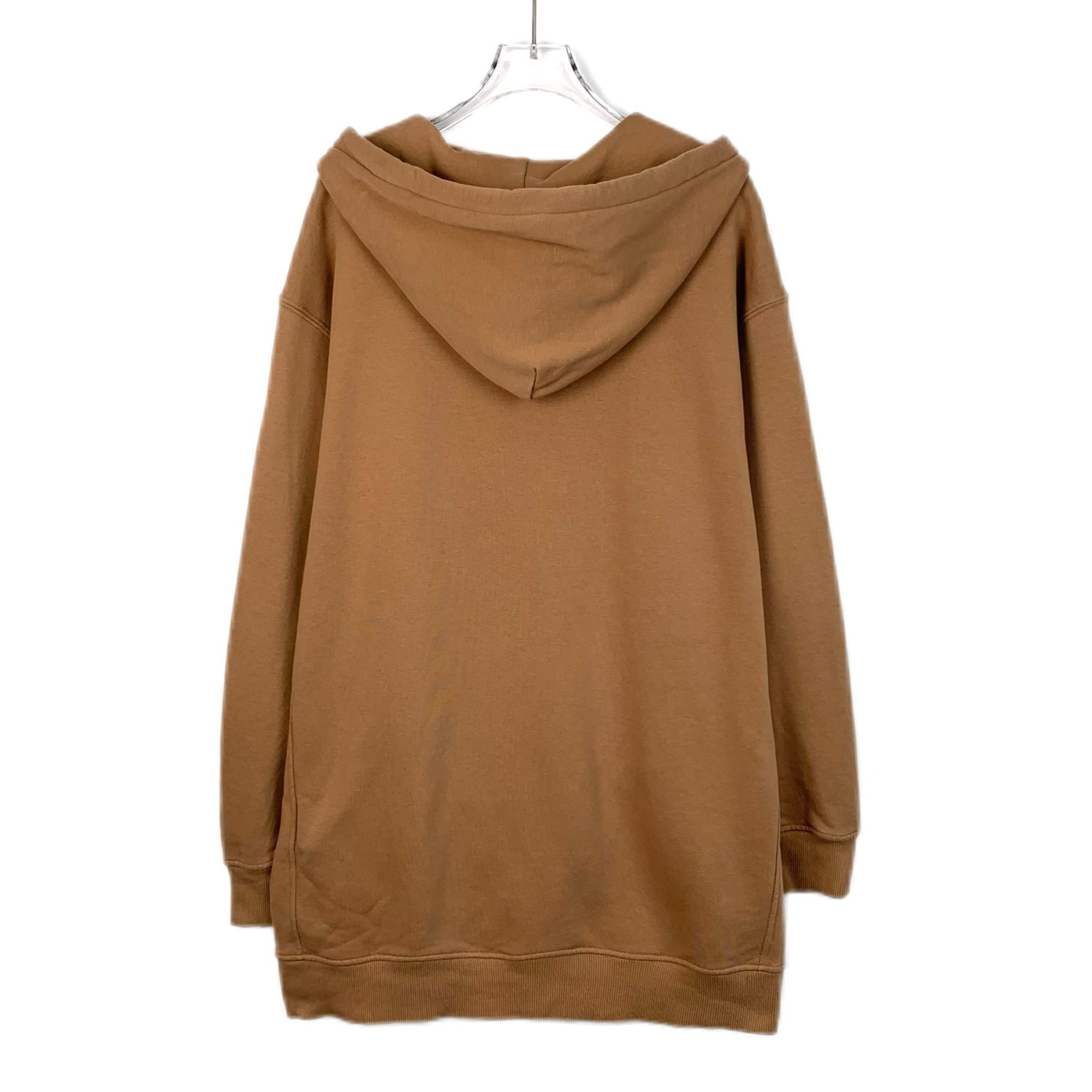 Max Mara Maxmara Brown Hooded Long-Sleeved Sweatshirt With Logo Lette Size S / US 4 / IT 40 - 8 Thumbnail