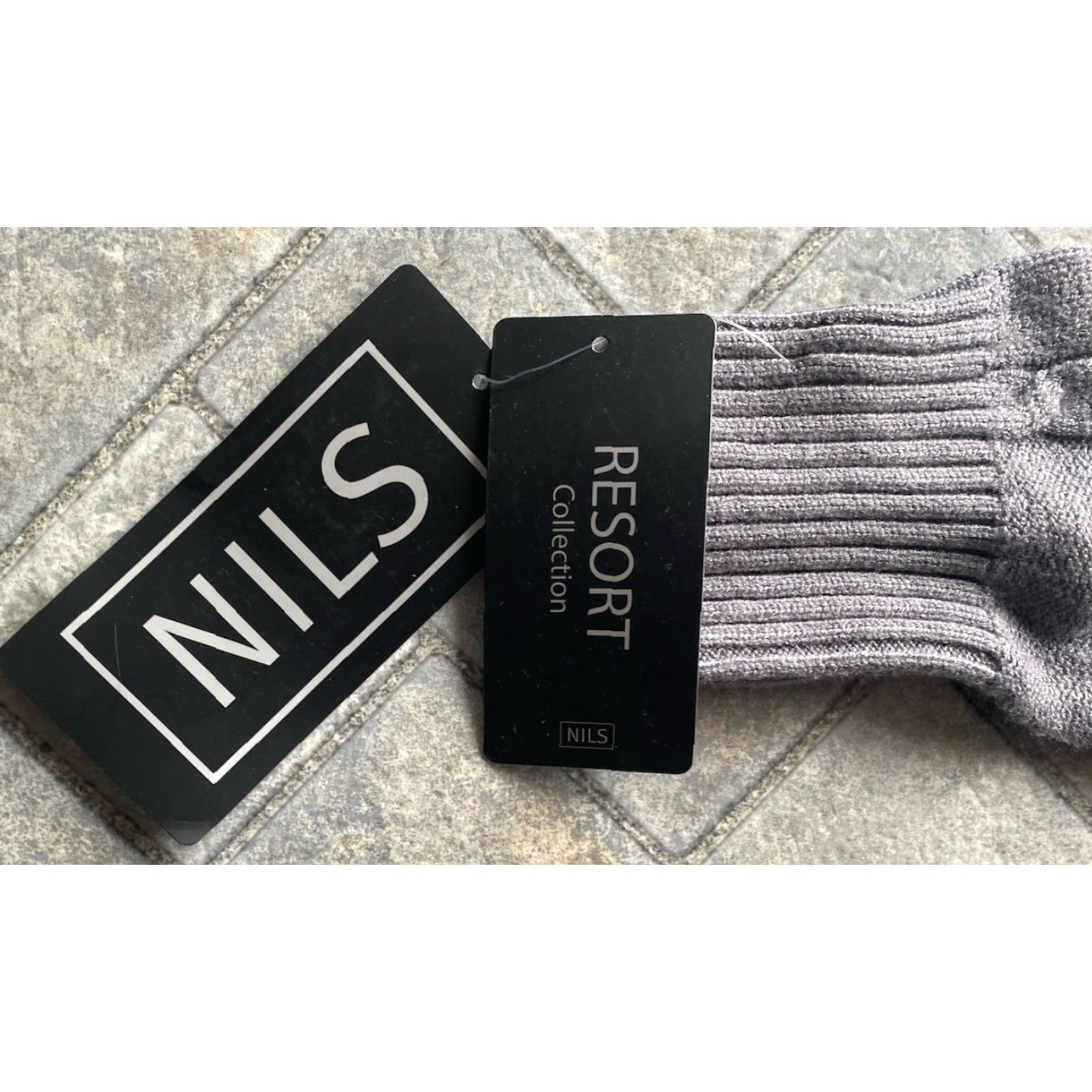 Vintage Nils WOMENS LARGE Francesca Sweater Removable Faux Fur Collar Pewter Heather NWT Size L / US 10 / IT 46 - 6 Thumbnail