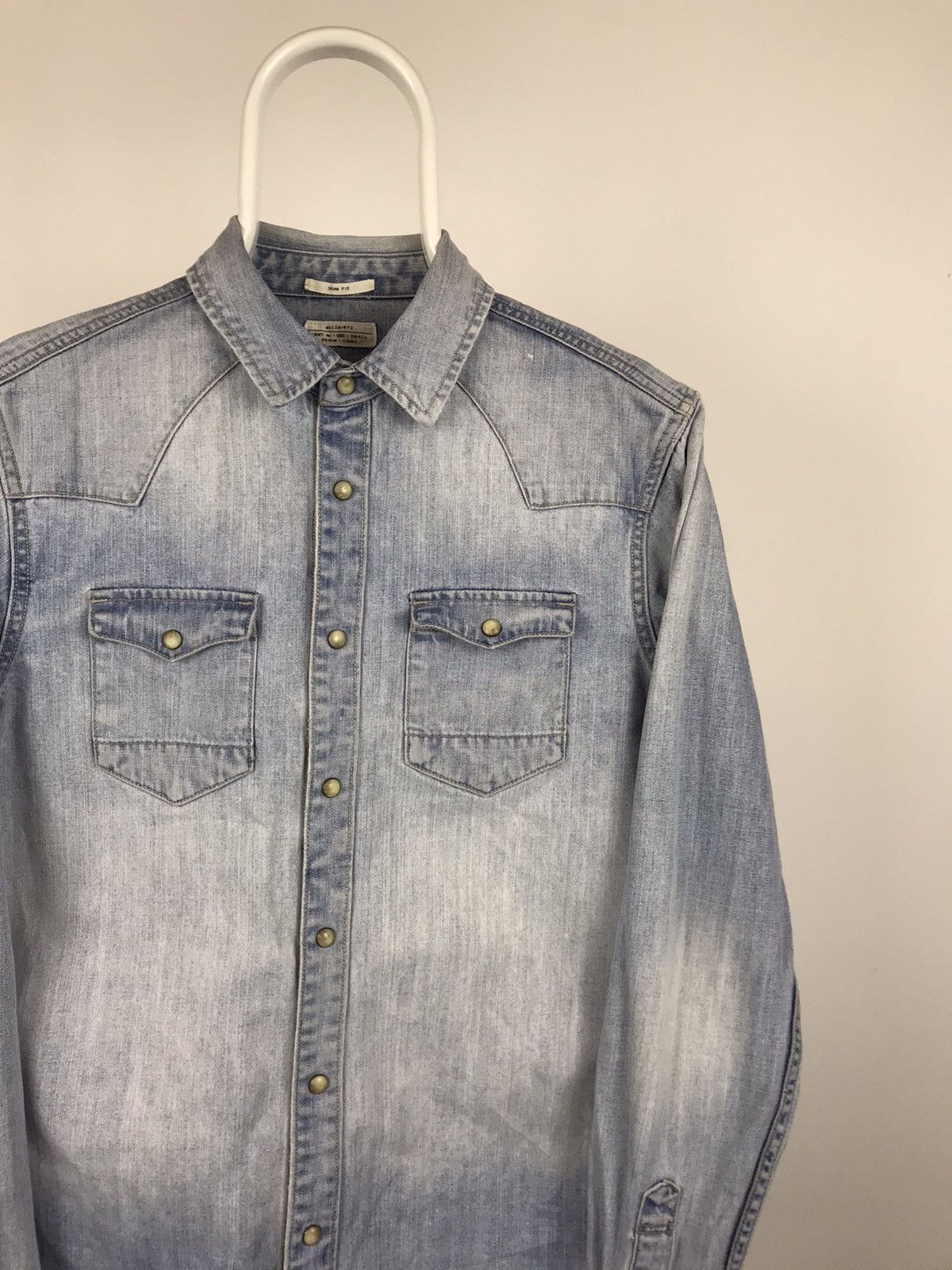 Allsaints All Saints Russ LS Shirt Long Sleeve Light Blue denim Size US S / EU 44-46 / 1 - 2 Thumbnail