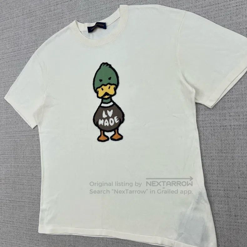 Louis Vuitton Louis Vuitton Duckling Logo Printed Pullover Short Sleeve Size US L / EU 52-54 / 3 - 3 Thumbnail