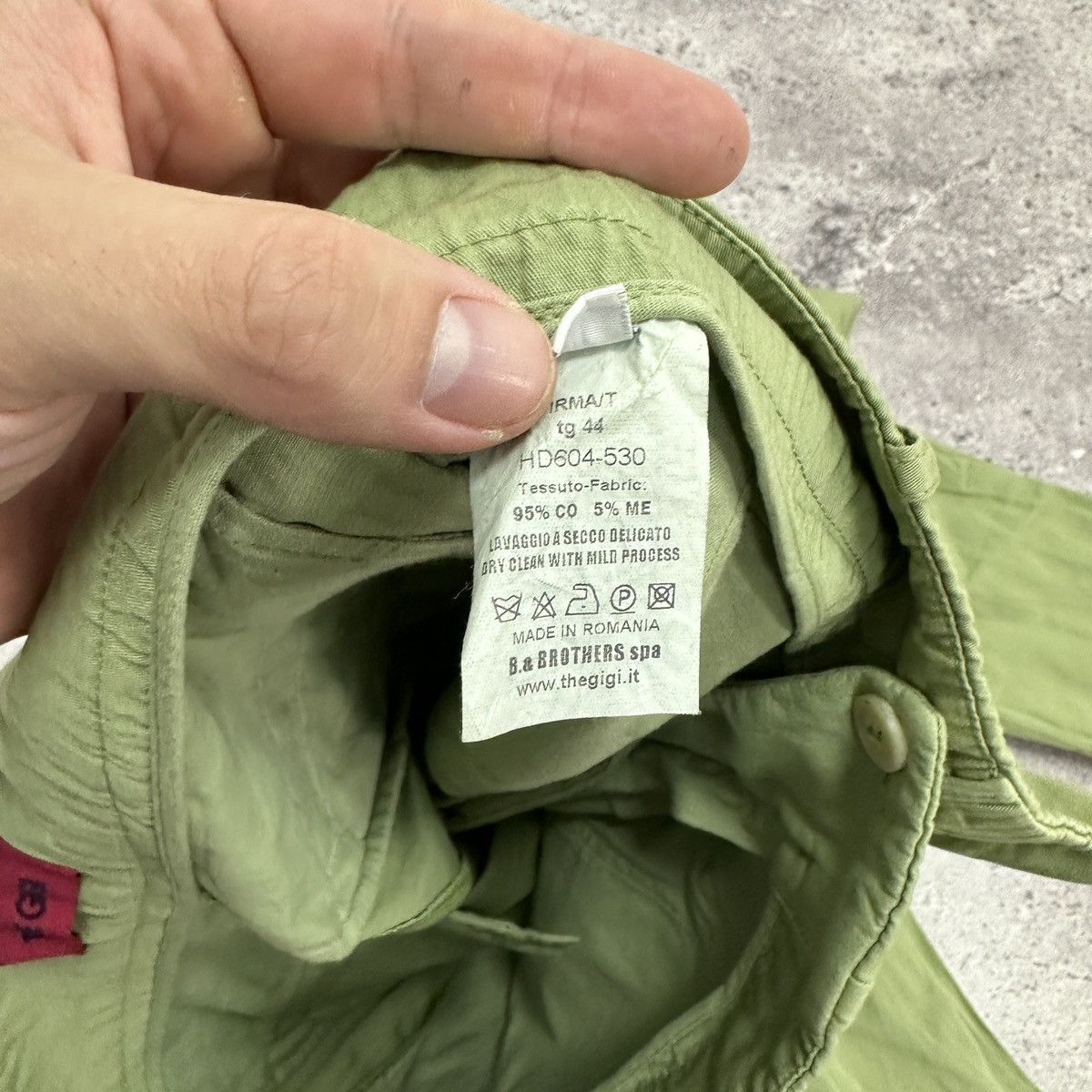 Vintage Vintage 00s The Gigi Italy straight olive pants baggy y2k Size 30" / US 8 / IT 44 - 11 Thumbnail