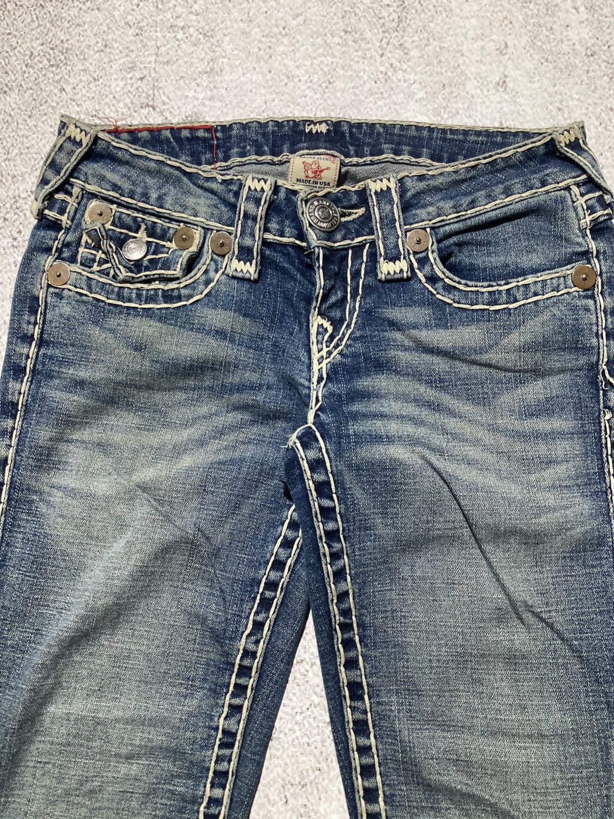 True Religion Vintage True Religion USA Bootcut Flared Denim Jeans Blue Size US 28 / EU 44 - 15 Thumbnail