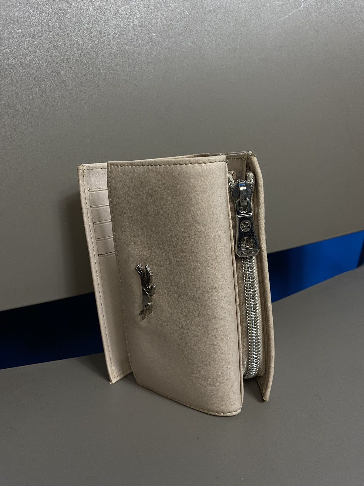 Leather × Longchamp 🔥 LONGCHAMP LEATHER CREAM WALLET Size ONE SIZE - 4 Thumbnail
