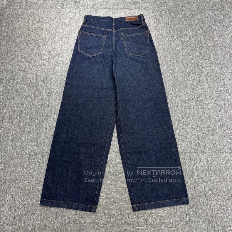 Dries Van Noten Dries Van Noten Leather Patch Wide-Leg Jeans Size US 30 / EU 46 - 6 Thumbnail