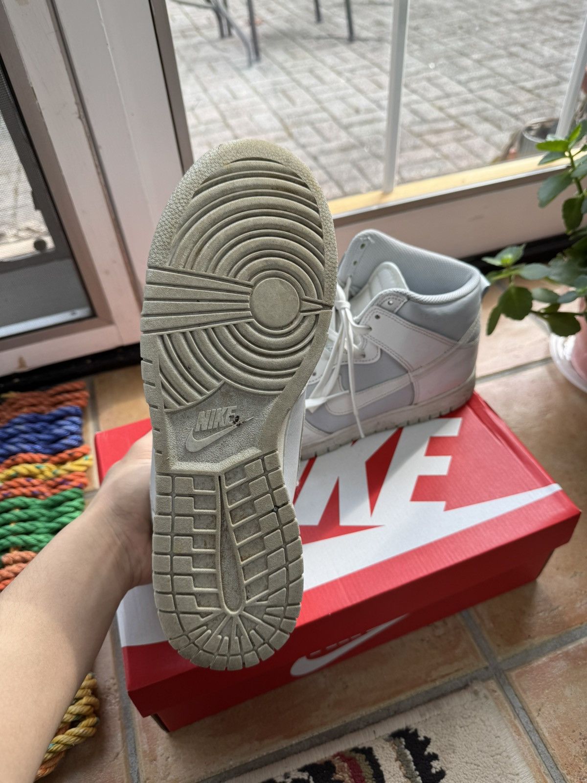Nike Nike Dunk High "Summit White/Pure Platinum" 10US Size US 10 / EU 43 - 4 Thumbnail