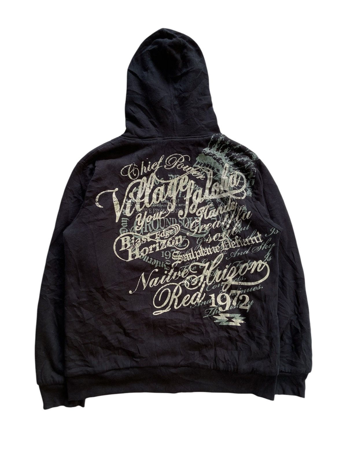 Japanese Brand BEAUMERE SHERPA POEM ZIP HOODIE Size US L / EU 52-54 / 3 - 2 Thumbnail