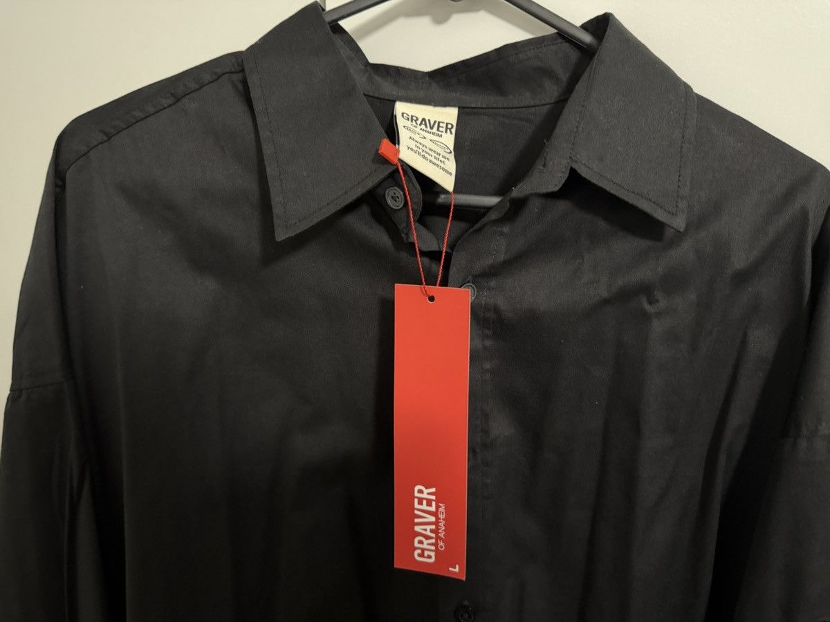 Other GRAVER KOREAN STREETWEAR BLACK SHIRT Size US L / EU 52-54 / 3 - 2 Thumbnail