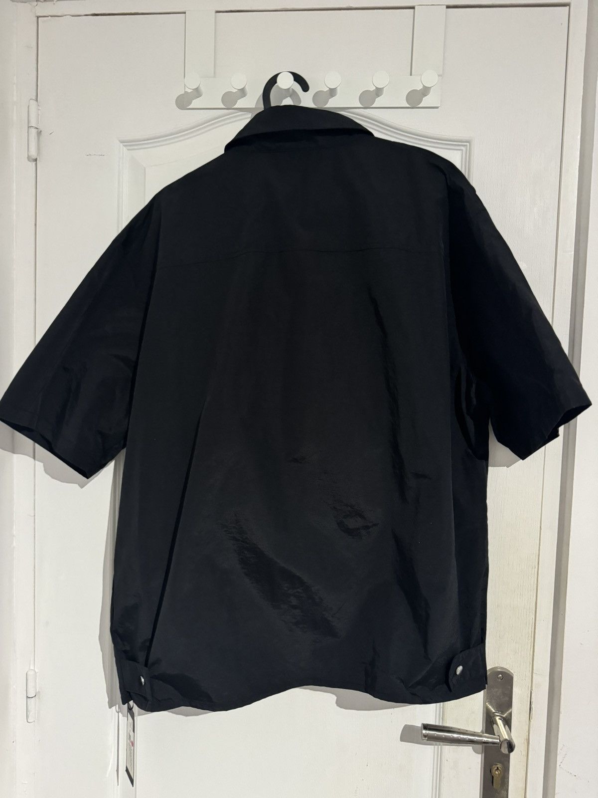 Heliot Emil Black Nylon Short Sleeve Shirt Size US M / EU 48-50 / 2 - 2 Thumbnail