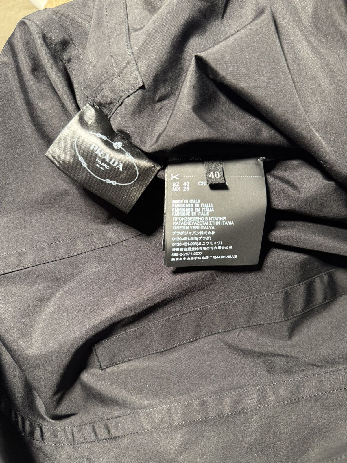 Prada Cotton Poplin Lace Up Shirt