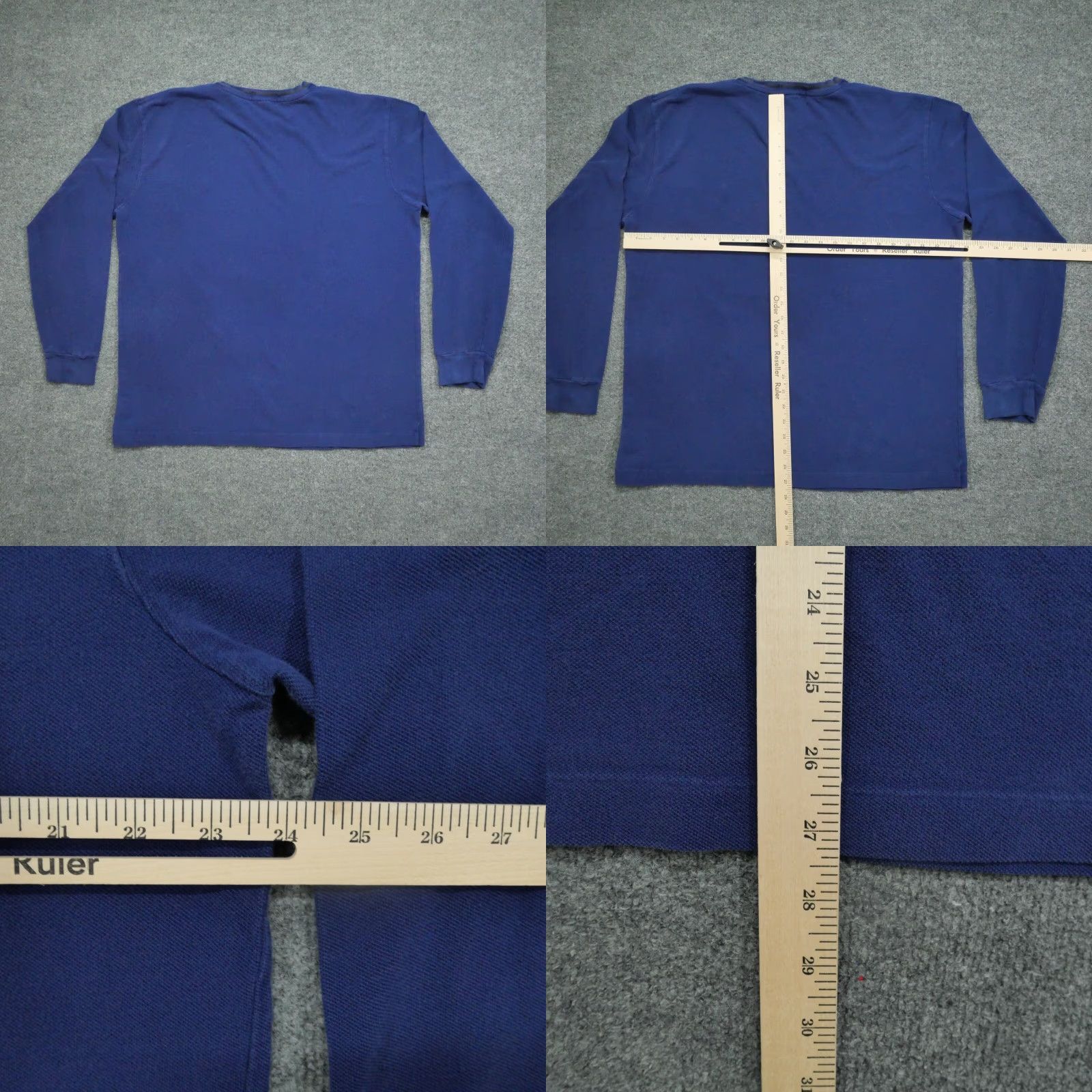 Ralph Lauren VINTAGE Ralph Lauren Shirt Mens XL Blue Long Sleeve Polo Small Pony Size US XL / EU 56 / 4 - 8 Thumbnail