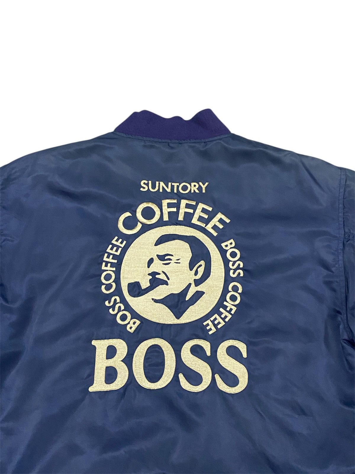 Japanese Brand Vtg Coffe Boss MA 1 Bomber Jacket Size US L / EU 52-54 / 3 - 3 Thumbnail