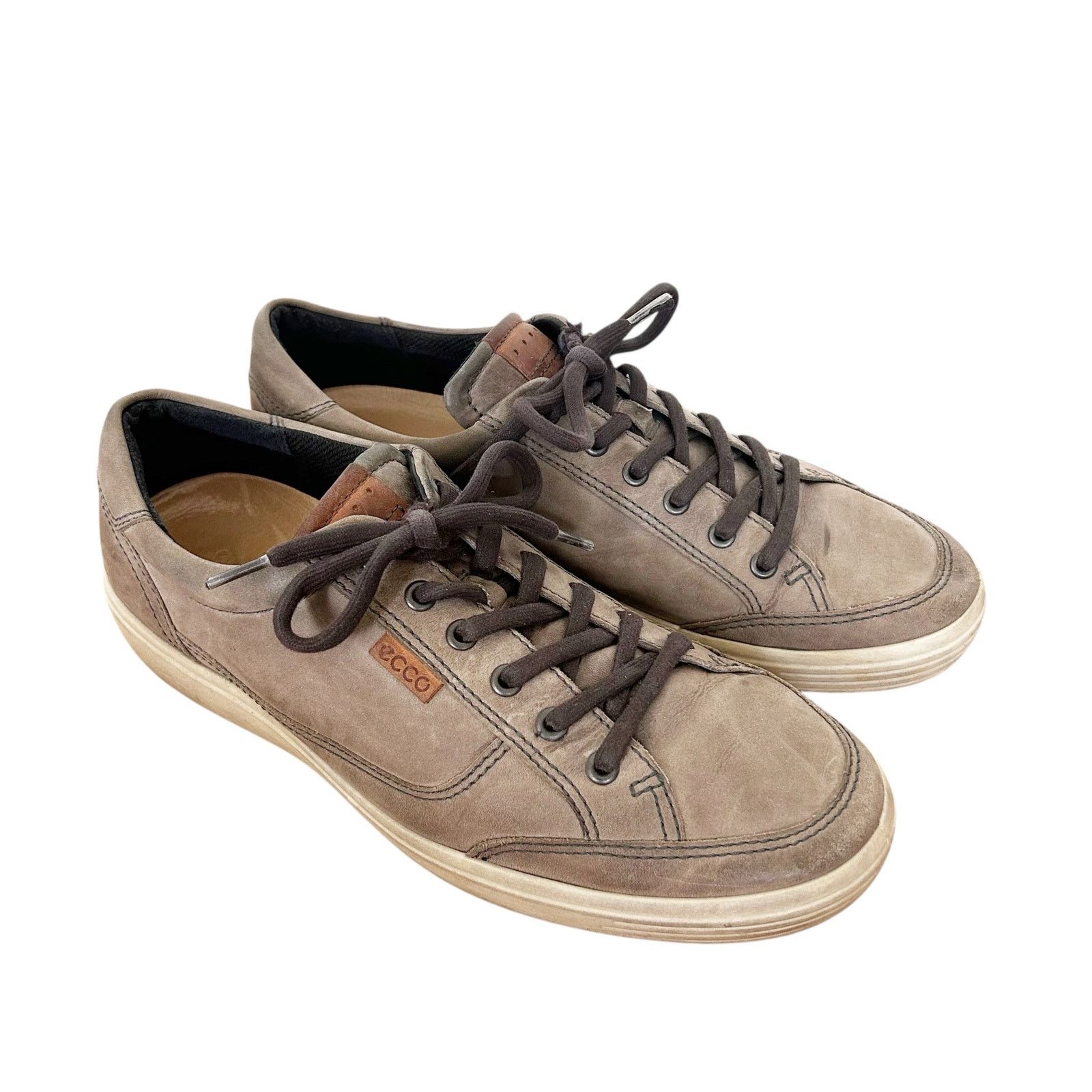 Ecco Ecco Brown Leather Sneakers Sz 10 Size US 10 / EU 43 - 1 Thumbnail