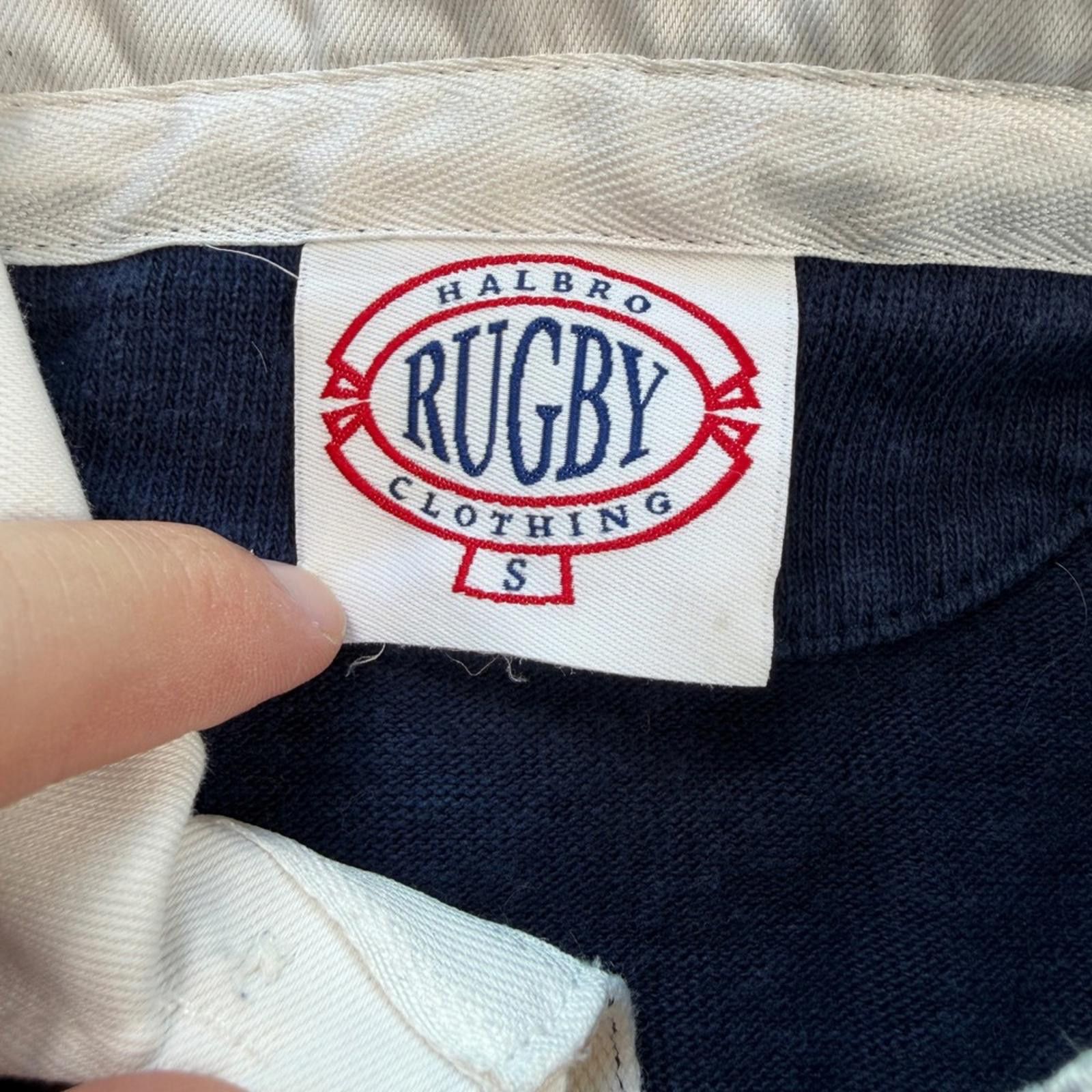 Other Vintage US Rugby Halbro Rugby Shirt Men Made in Canada Navy Size US S / EU 44-46 / 1 - 4 Thumbnail