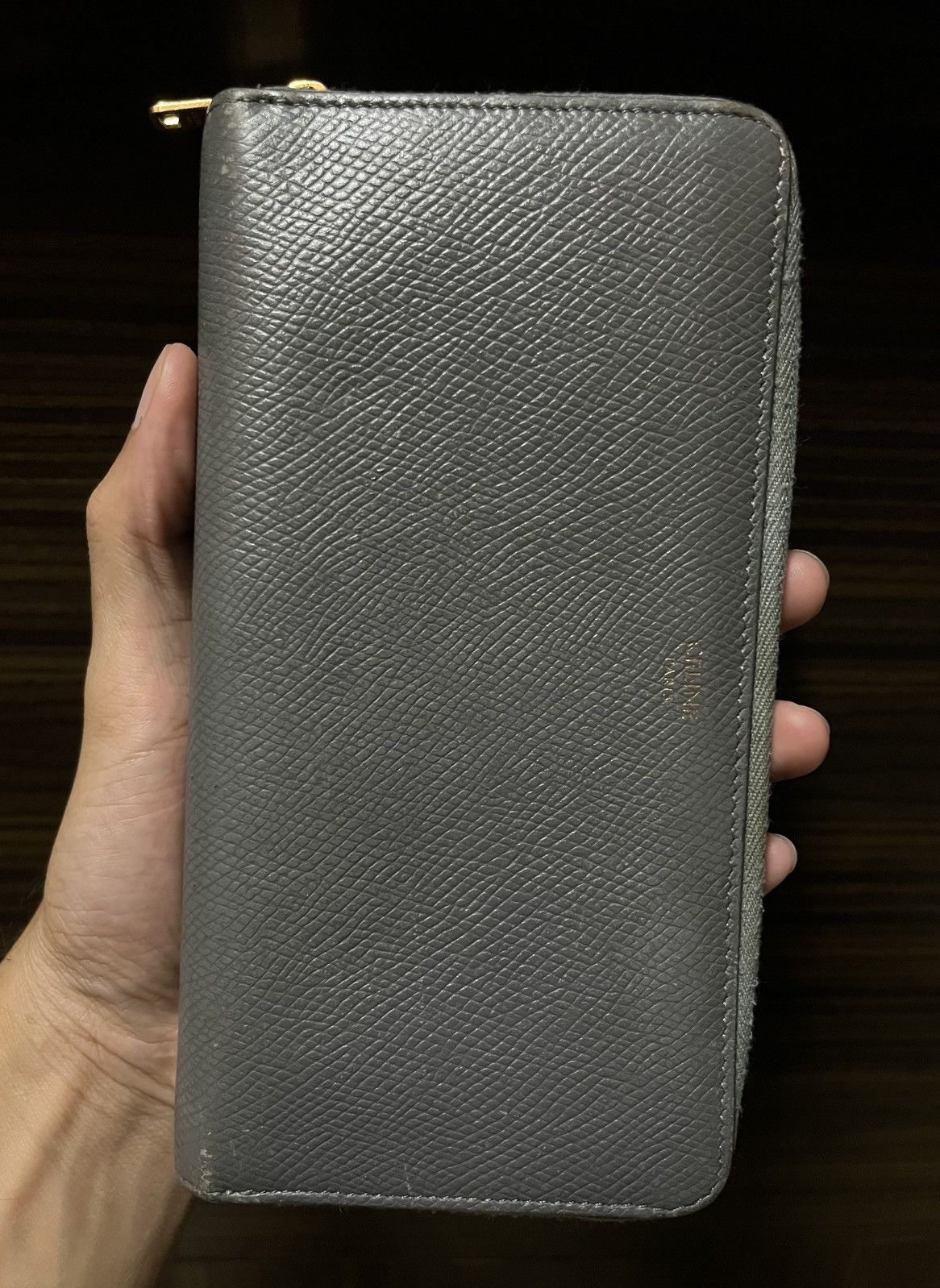 Celine Large Grained Calfskin Zip-around Long Wallet Size ONE SIZE - 2 Thumbnail