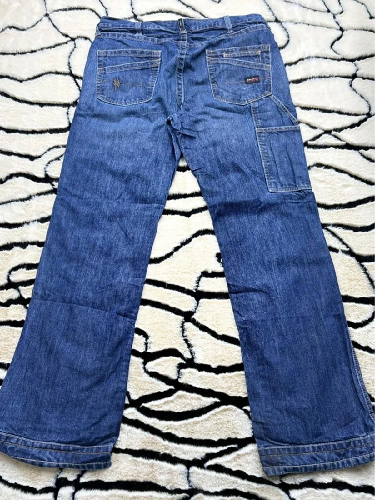 Other Men’s vintage carpenter workwear wide leg jeans size 35x34 Size US 35 - 2 Thumbnail