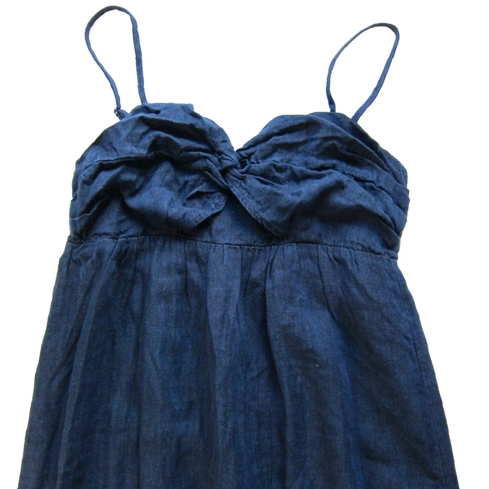 Banana Republic Banana Republic Dress 100% Rayon Blue Twist Spaghetti Strap Slip Midi Maxi Dress P4 Size S / US 4 / IT 40 - 3 Thumbnail
