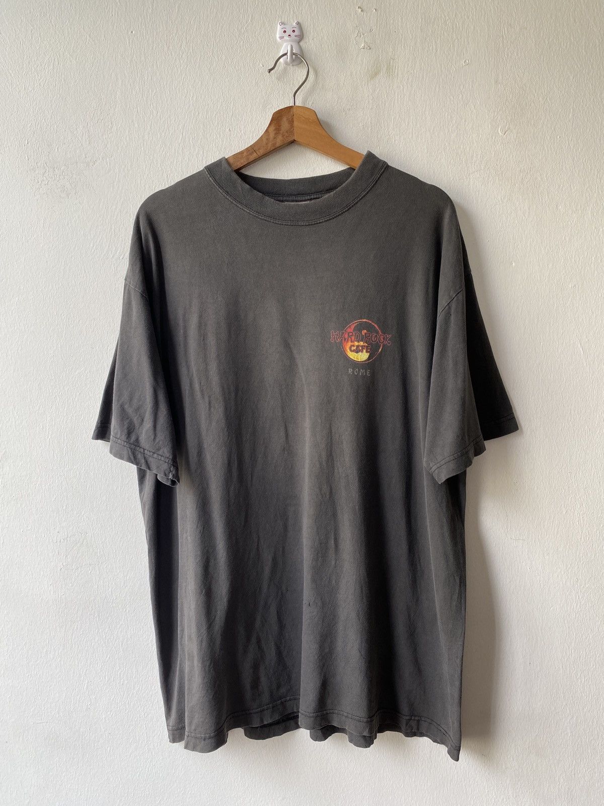 Hard Rock Cafe × Vintage 1990s - Hard Rock Cafe Rome Dragon Graphics Design Size US L / EU 52-54 / 3 - 3 Thumbnail