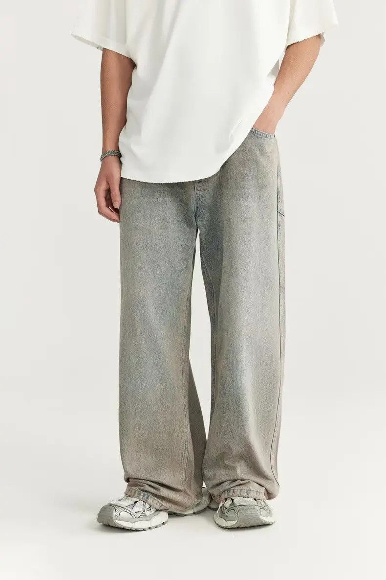 Designer × Japanese Brand Streetwear Hip Hop Loose Casual Jeans Size US 33 - 3 Thumbnail