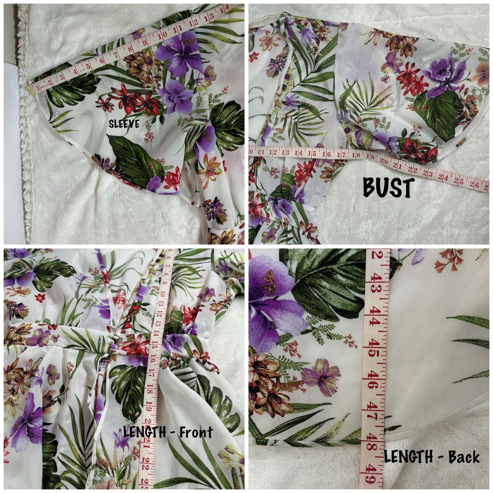 Unknown London Haute Project Los Angeles Tropical Floral High Low Blouse M Size M / US 6-8 / IT 42-44 - 7 Thumbnail
