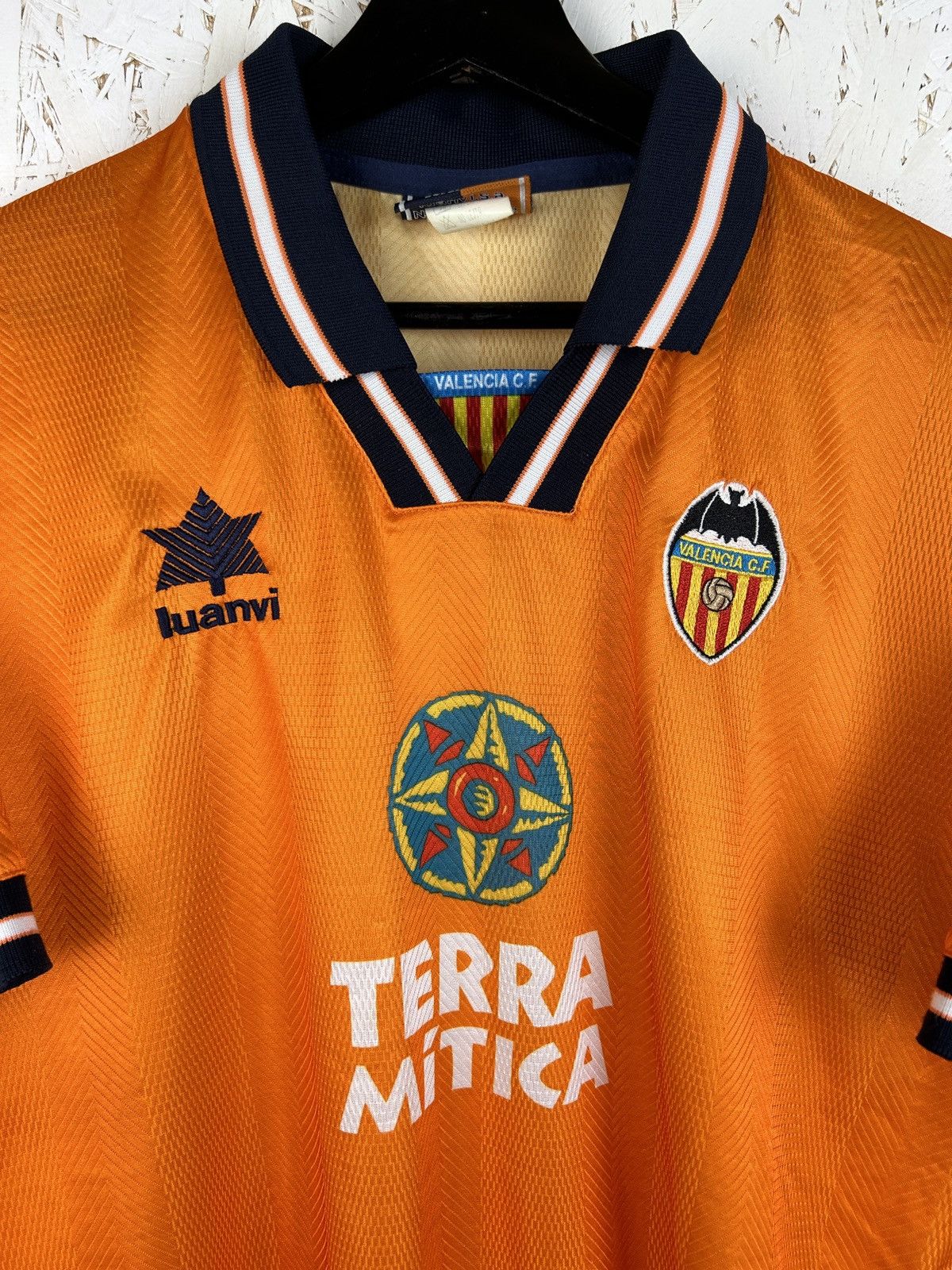 Vintage Luanvi Valencia 1998/99 Away Kit Soccer Jersey L