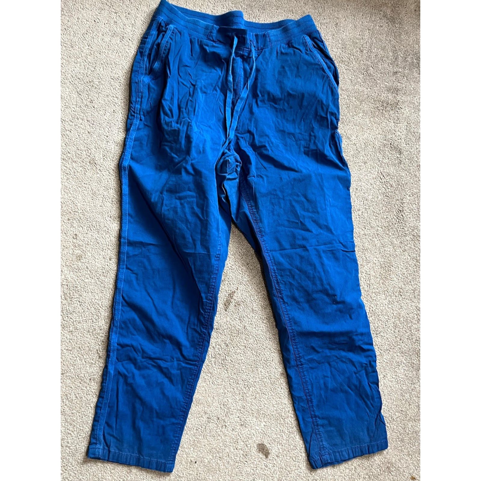 Style & Co Style&Co Mid Rise Pull On Comfort Waist Cuffed Utility Pant Winter Medium Blue Womens Pants Straight Leg Casual 26 In Seam ISBNN/A Size 32" / US 10 / IT 46 - 2 Thumbnail