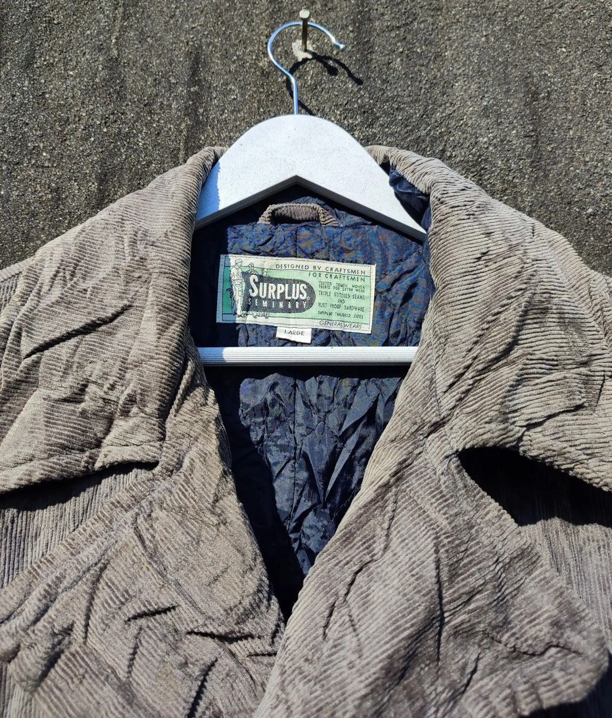 Vintage Vintage Surplus Seminary Crinkle Gray Work Jacket Size US L / EU 52-54 / 3 - 2 Thumbnail