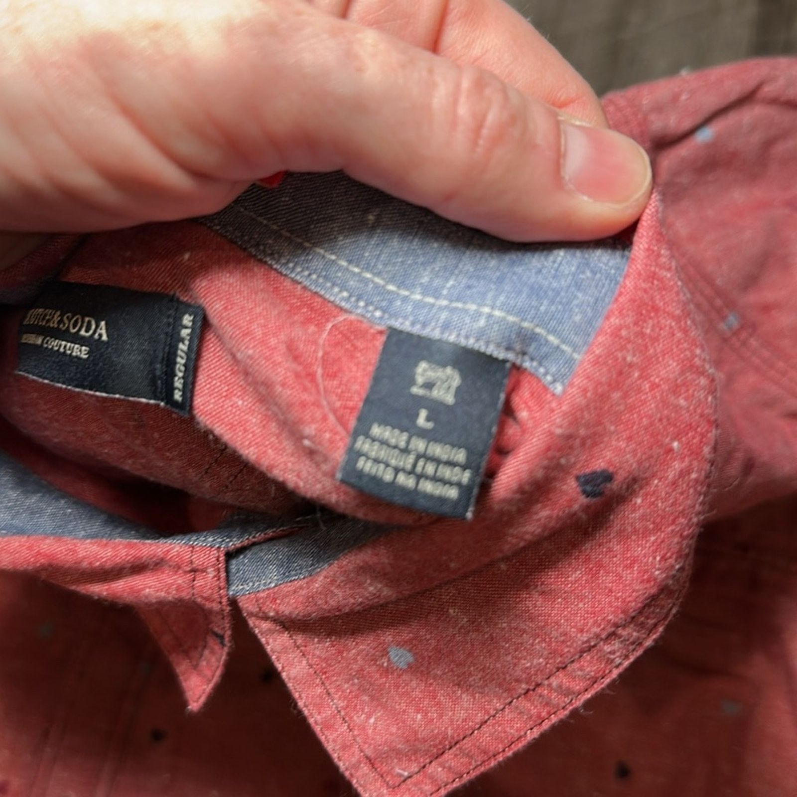 Scotch & Soda Scotch & Soda Regular Hearts Long Sleeve Button Down - Large Size US L / EU 52-54 / 3 - 6 Thumbnail