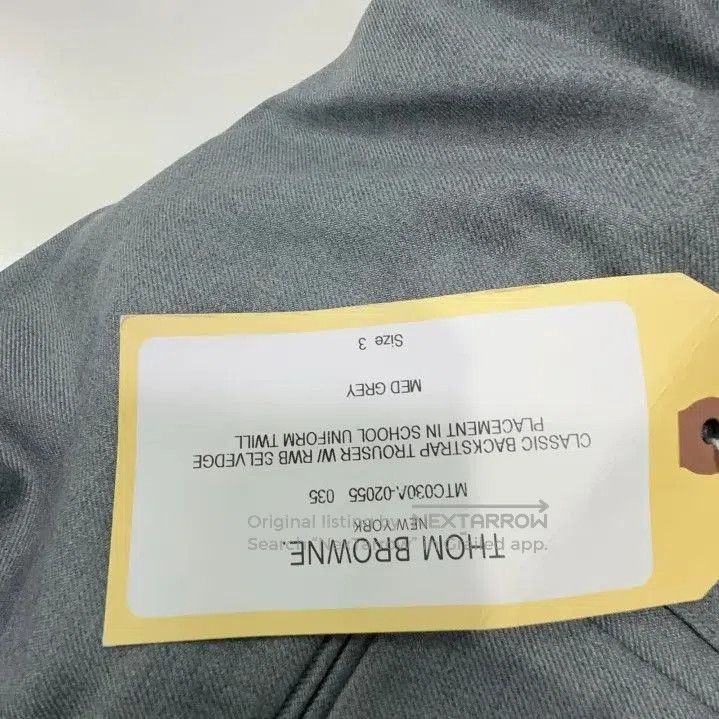 Thom Browne Classic Gray Student Long Pants by Unknown Designer. Size US 30 / EU 46 - 6 Thumbnail