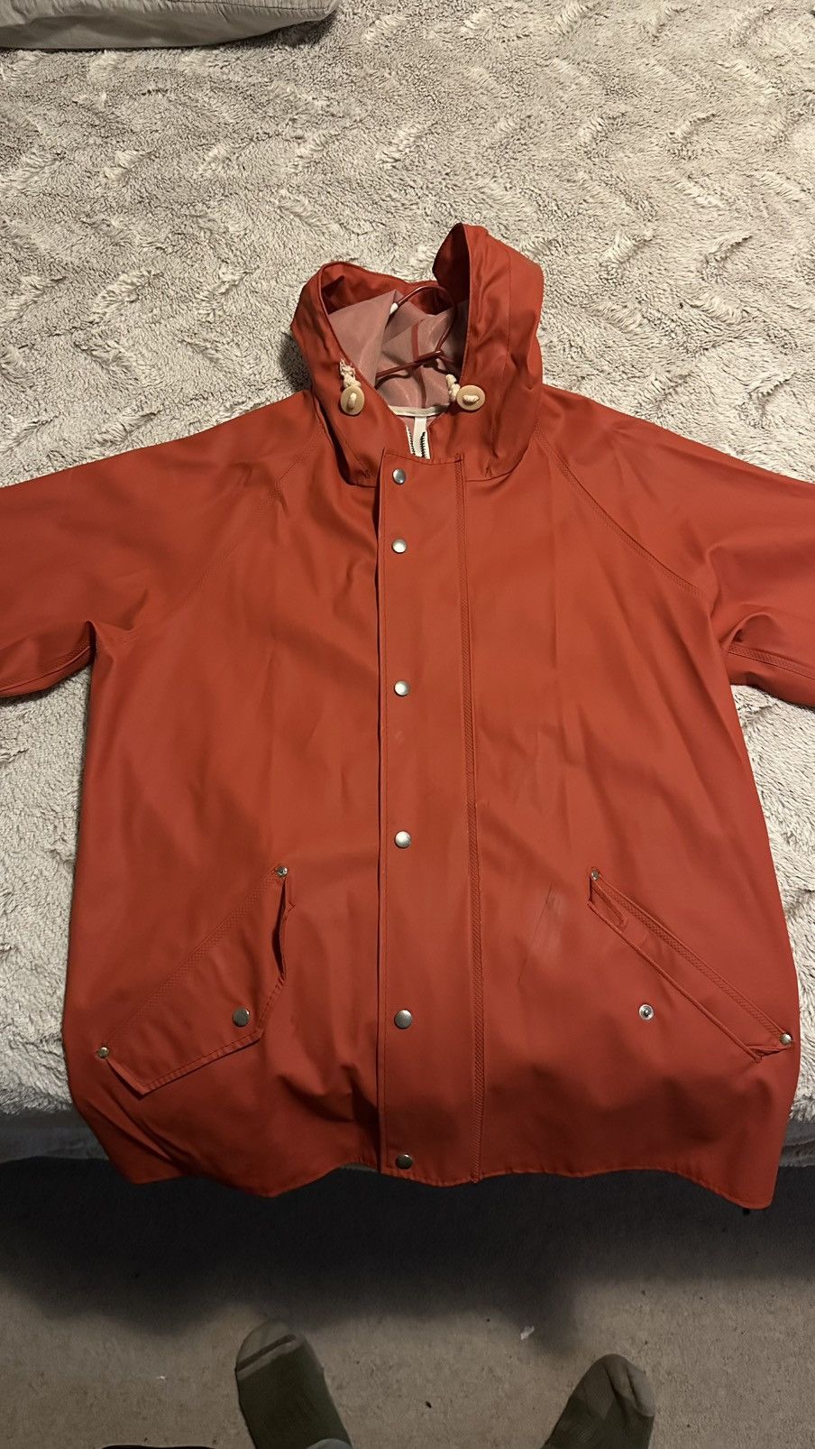 ELKA Rainwear × Norse Projects Norse Projects x Elka Classic Rain Jacket Blood Orange Size US M / EU 48-50 / 2 - 2 Thumbnail