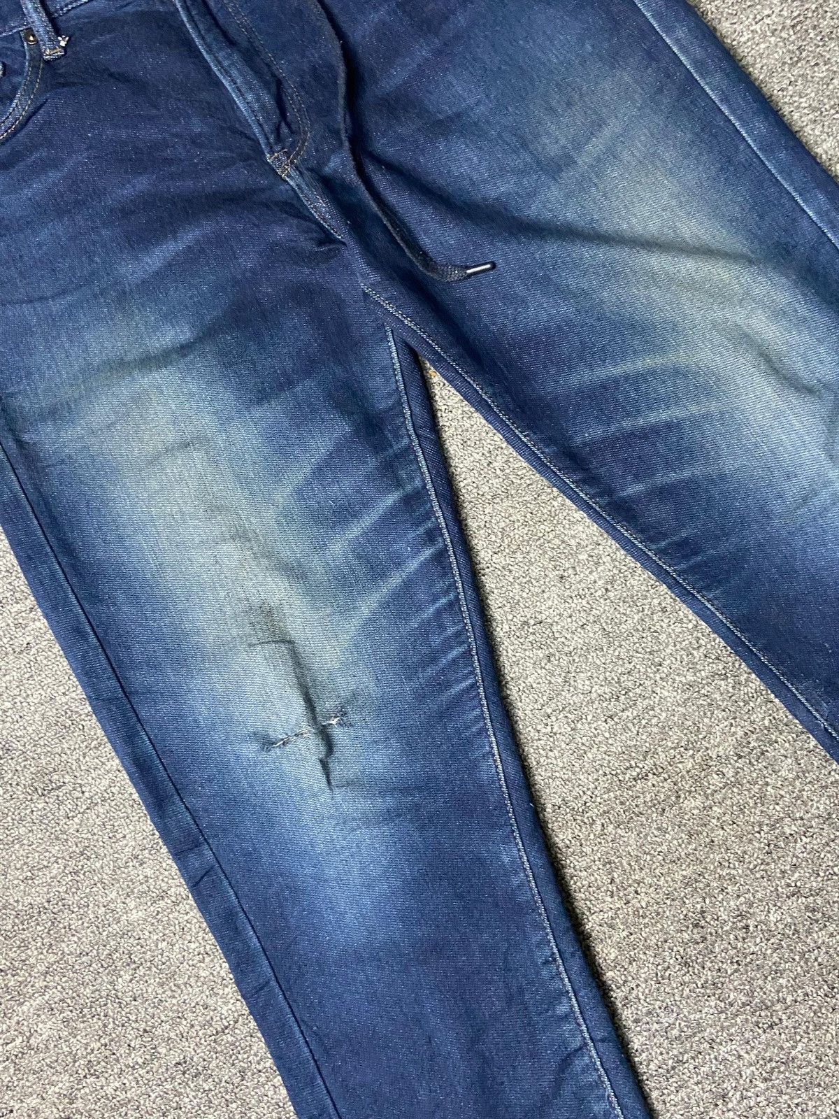 Japanese Brand × Uniqlo × Vintage UNIQLO Brand Ribbed Cotton Denim Jeans (131) Size US 33 - 8 Thumbnail