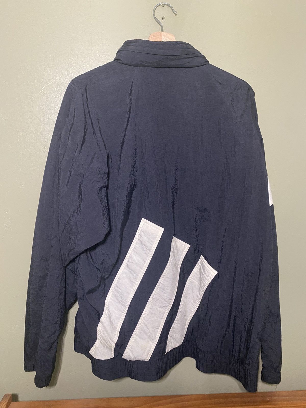 Adidas × Nike × Vintage Vintage Adidas windbreaker size Medium Black/White Size US M / EU 48-50 / 2 - 8 Thumbnail