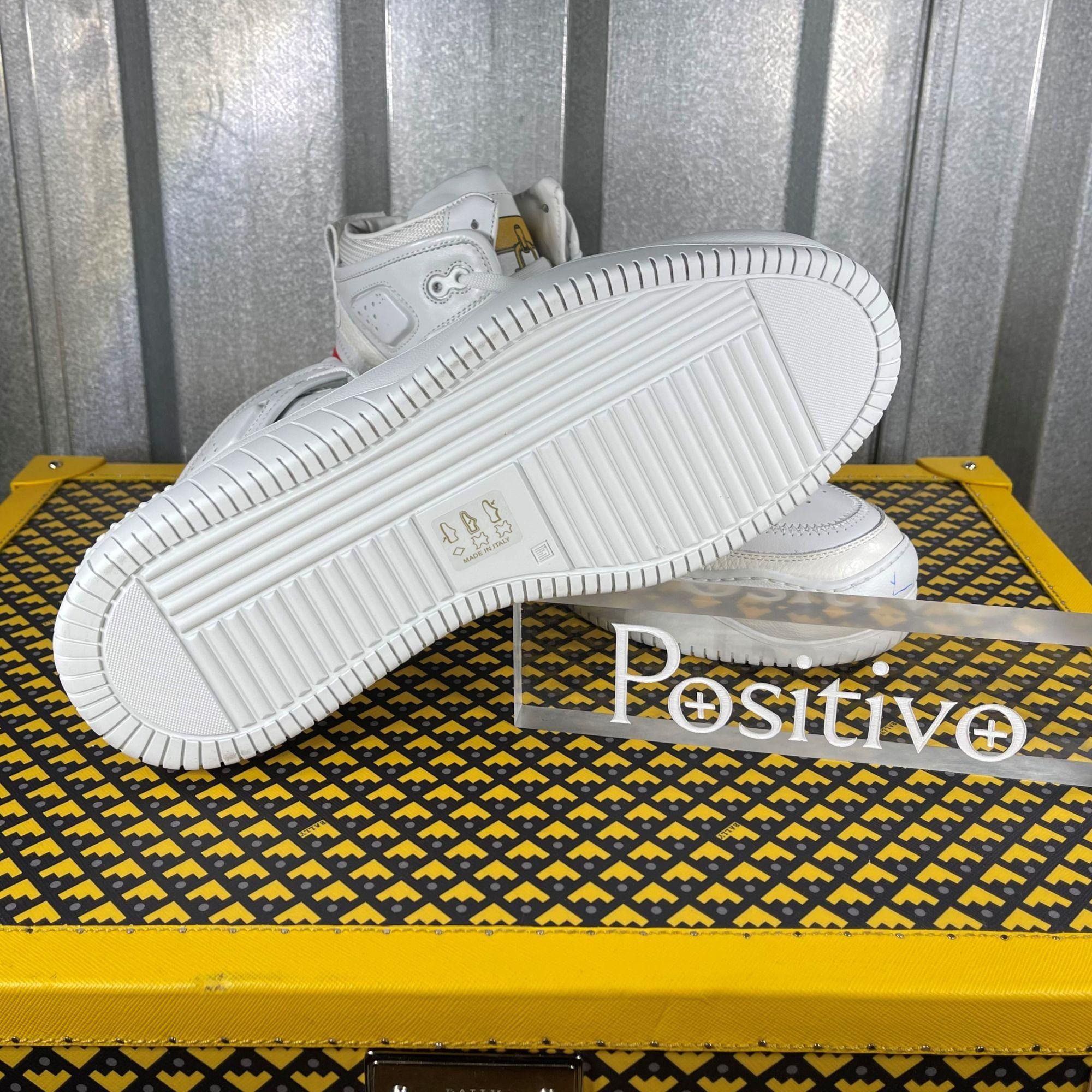 Buscemi Buscemi Basket White/Gold Leather Sneakers US 7 EU 40 Size US 7 / EU 40 - 5 Thumbnail