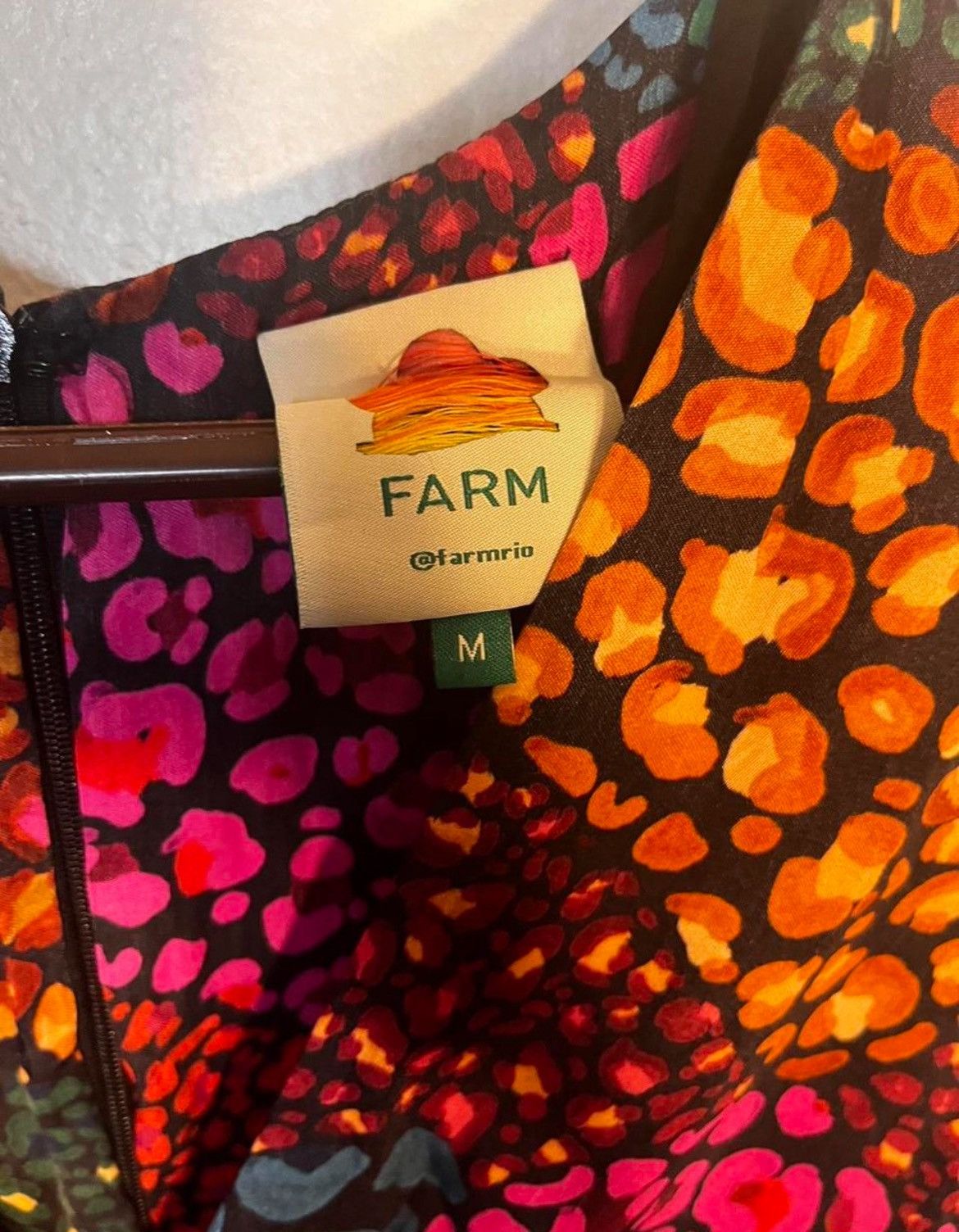 Farm Rio Farm Rio Rainbow Hearts Ruched Long Sleeve Midi Dress Size M / US 6-8 / IT 42-44 - 3 Thumbnail
