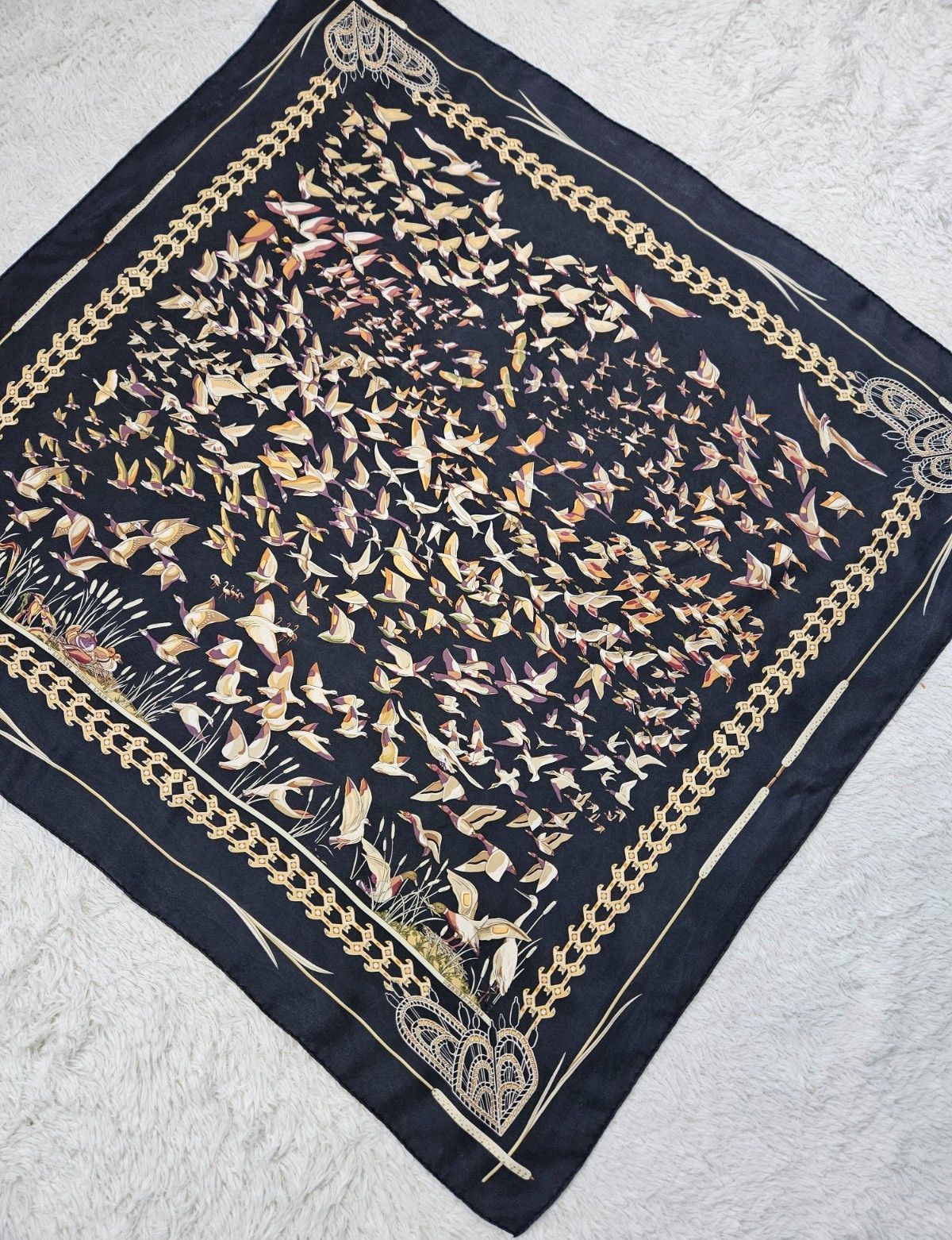 Hermes HERMES Silk Scarf Libres Comme L'Air by Annie Faivre Size ONE SIZE - 2 Thumbnail