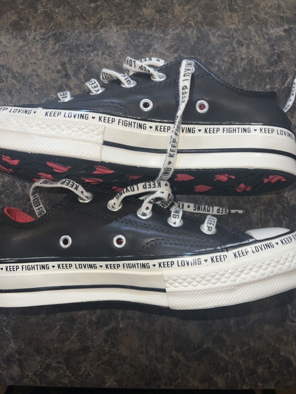 Converse VERY RARE Converse KeepFightingKeepLoving Women’s 5.5 Size US 5.5 / IT 35.5 - 8 Thumbnail
