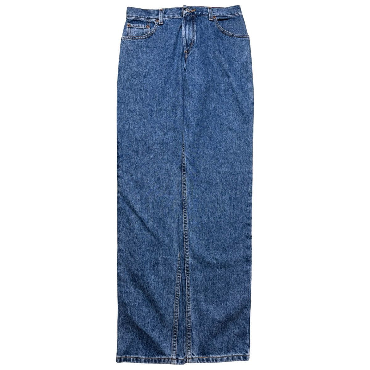 Levi's Y2K Levi's 550 Relaxed Tapered Dark Wash Jeans NOS 8 28" Size 30" / US 8 / IT 44 - 3 Thumbnail