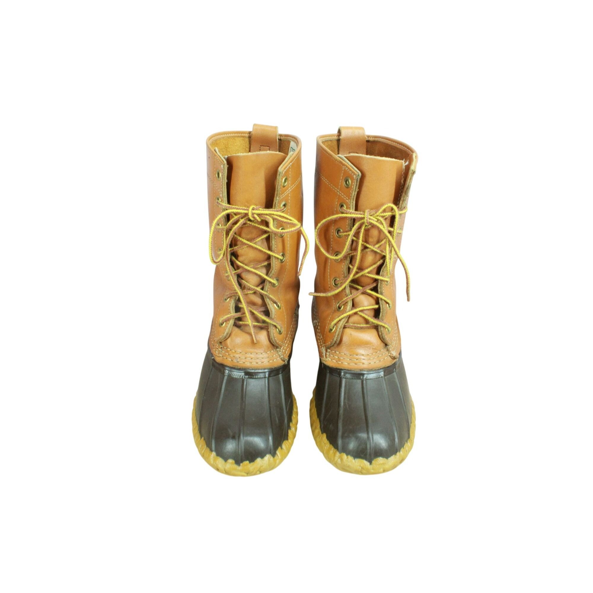 L.L. Bean Vintage LL Bean Brown Leather Hunting Duck Boots Size US 7 / IT 37 - 4 Thumbnail
