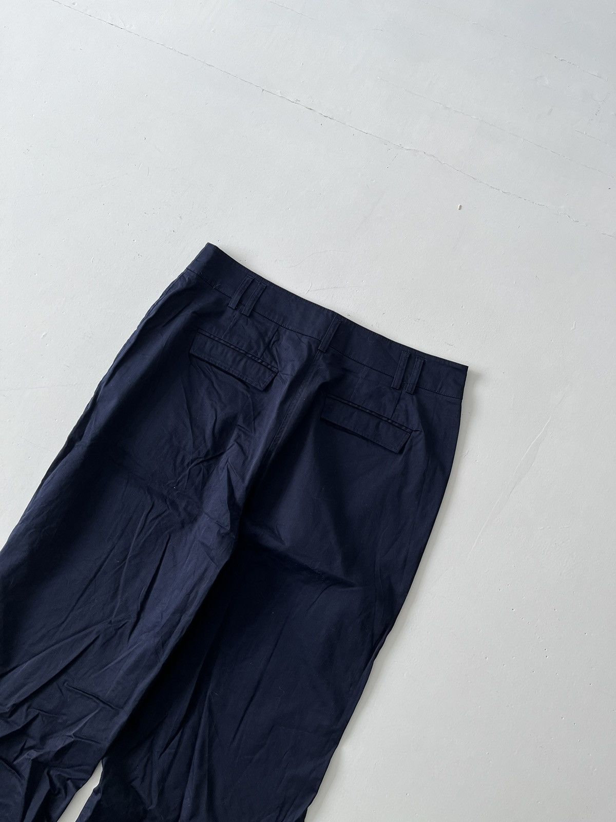 20471120 Vintage Next Navy wide flare pants Japanese like Kapital Size US 34 / EU 50 - 4 Thumbnail