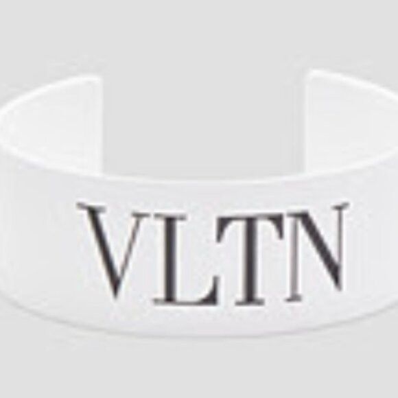 Valentino Valentino Garavani Logo-print enamel cuff Size ONE SIZE - 2 Thumbnail