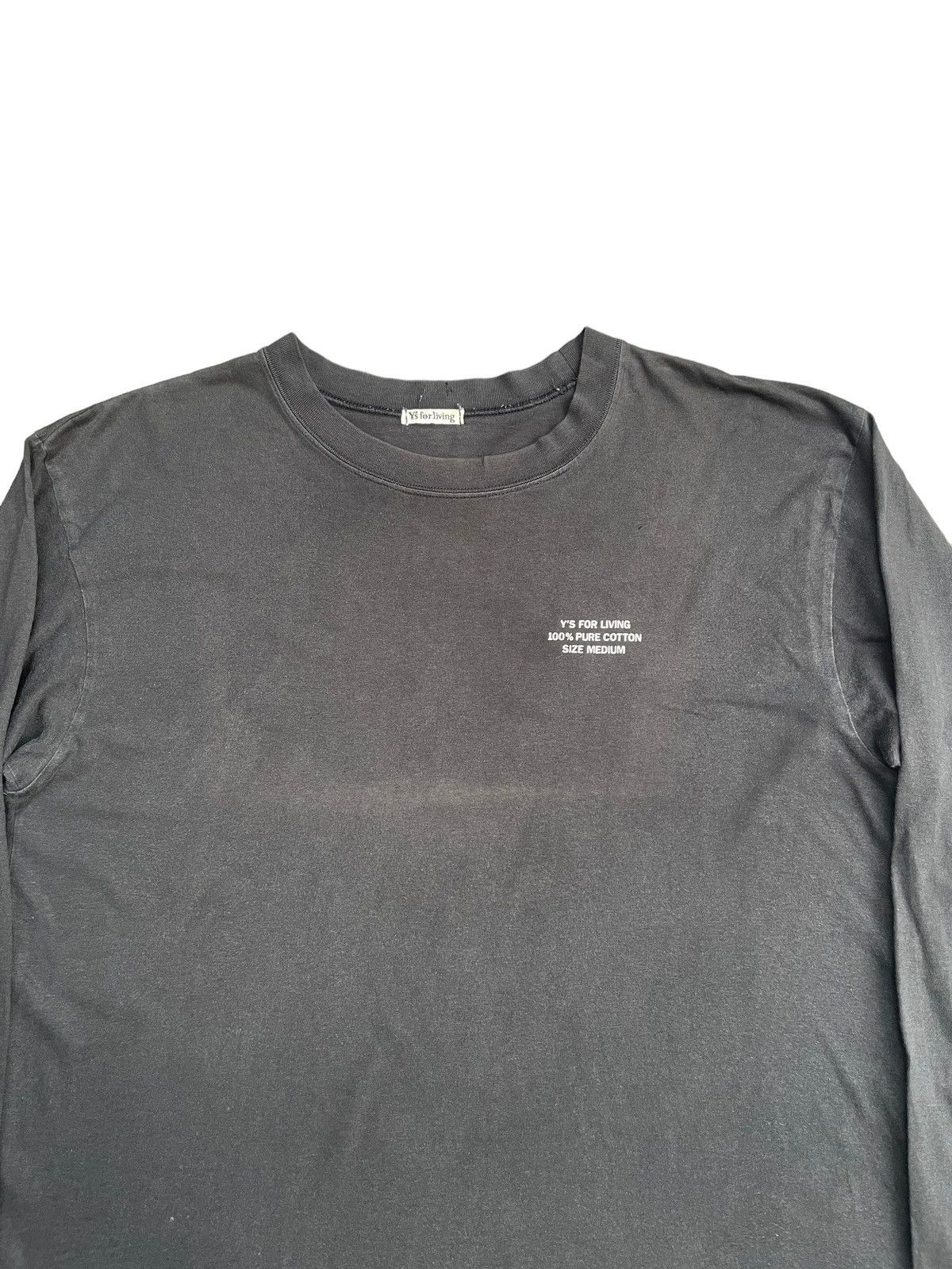 Designer Vintage Y’S For Living Faded Tshirt Size US M / EU 48-50 / 2 - 3 Thumbnail