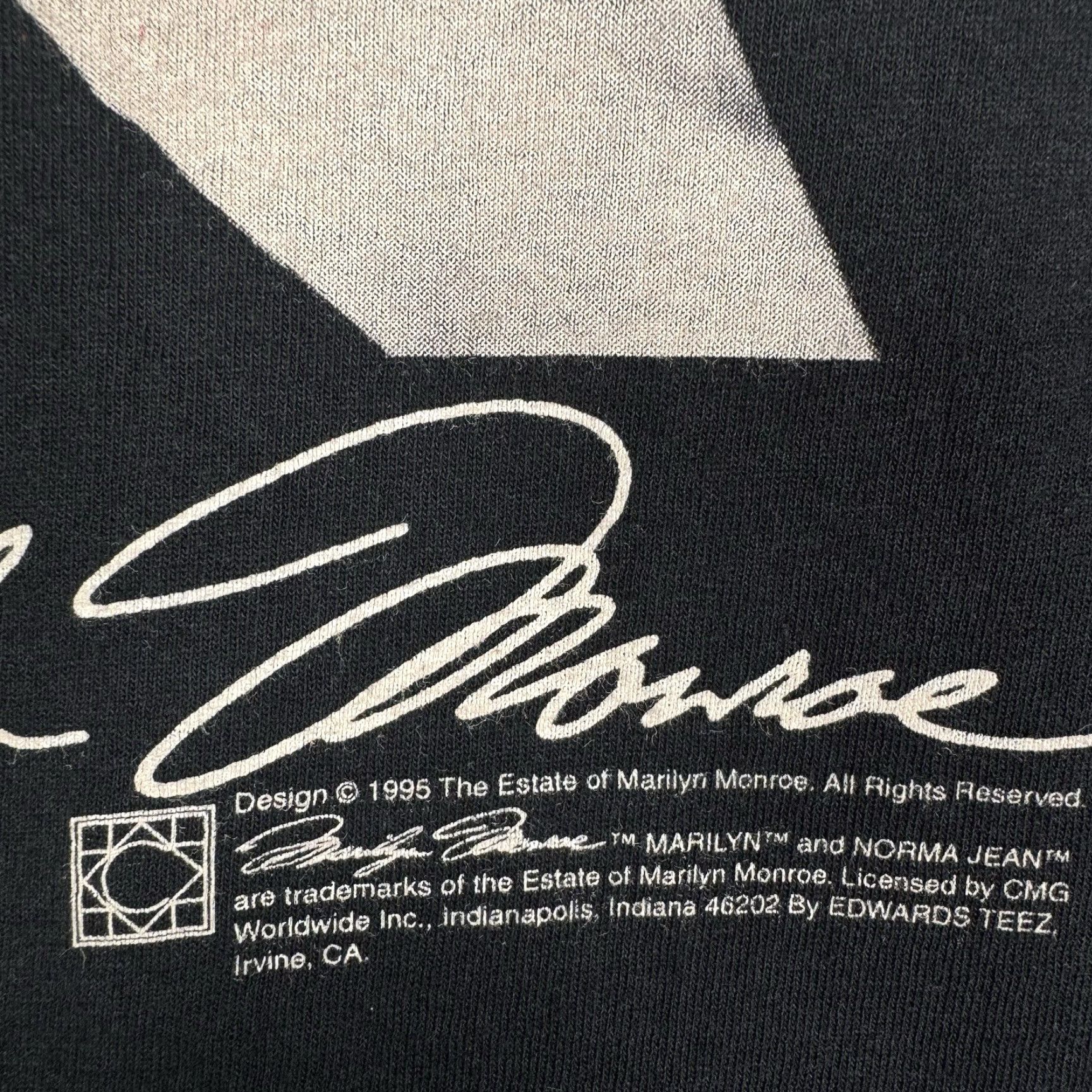 Vintage VINTAGE Marilyn Monroe Shirt - Black T-Shirt - Made in USA - Medium - Single Stitch - Mens - 1995 Size US M / EU 48-50 / 2 - 5 Thumbnail
