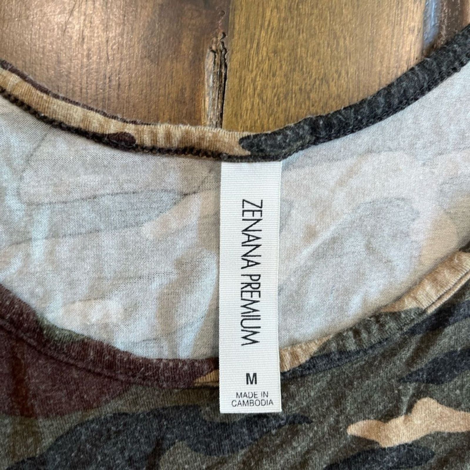Vintage Zenana Army Camo Tank Top Size M Size M / US 6-8 / IT 42-44 - 4 Thumbnail