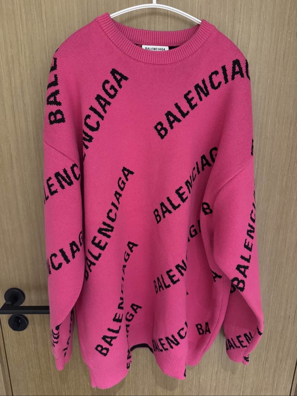 Balenciaga Balenciaga All-over Logo Sweater Size M Size M / US 6-8 / IT 42-44 - 1 Thumbnail