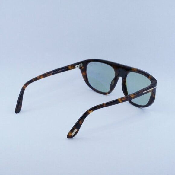 Tom Ford Tom Ford Edward FT1002 52N Sunglasses Dark Havana Aviator Size ONE SIZE - 10 Thumbnail